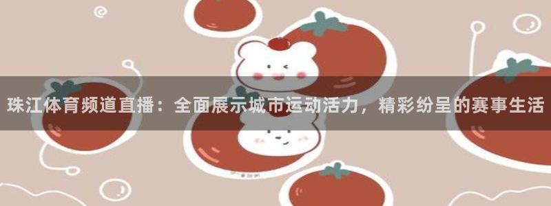 珠江体育频道直播：全面展示城市运动活力，精彩纷呈的赛事生活