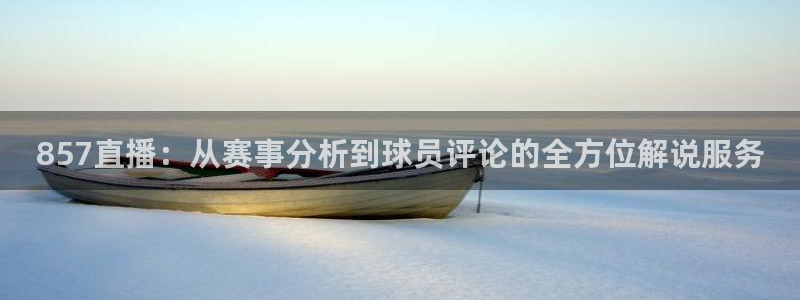 857直播：从赛事分析到球员评论的全方位解说服务