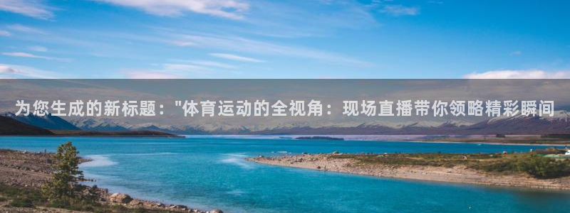 为您生成的新标题：\